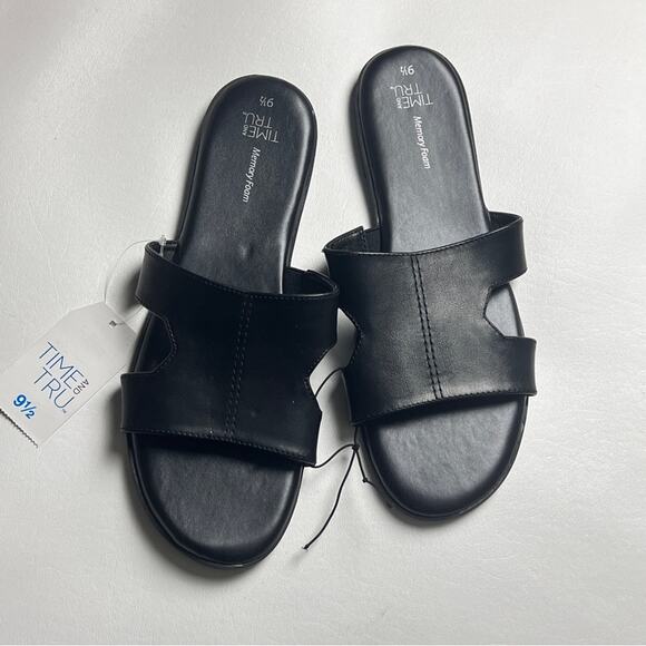 Time and Tru Women's Slip On Low Heel Sandals NWT Sz 9.5 - Picture 4 of 9